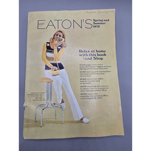 Eaton’s Other - 1972 Eaton's Spring And Summer Catalogue